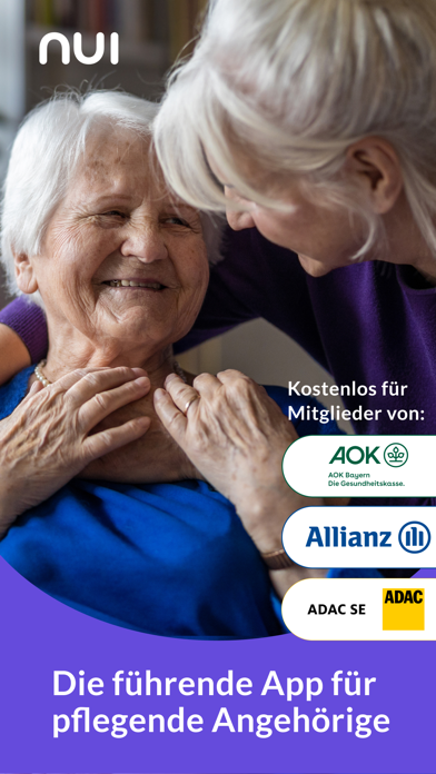 Screenshot #1 pour Nui Care: Deine Pflege-App