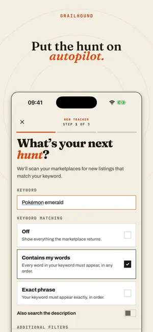 GrailHound: Marketplace Alerts screenshot 1