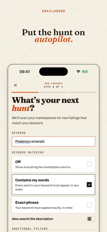 GrailHound: Marketplace Alerts screenshot 1 of 8