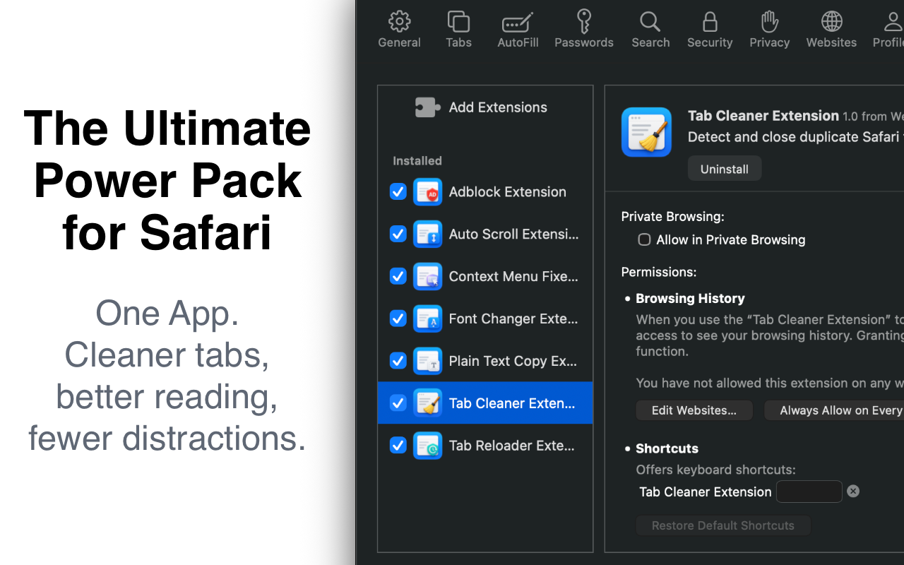 Web Extensions - Browser Tools