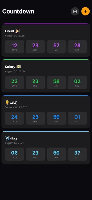Countdown Ap screenshot 1