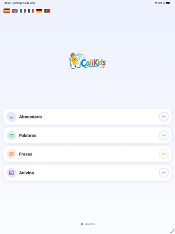 CaliKids iPad screenshot
