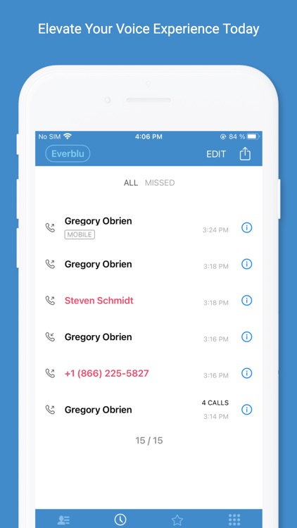 everblu softphone screenshot-3
