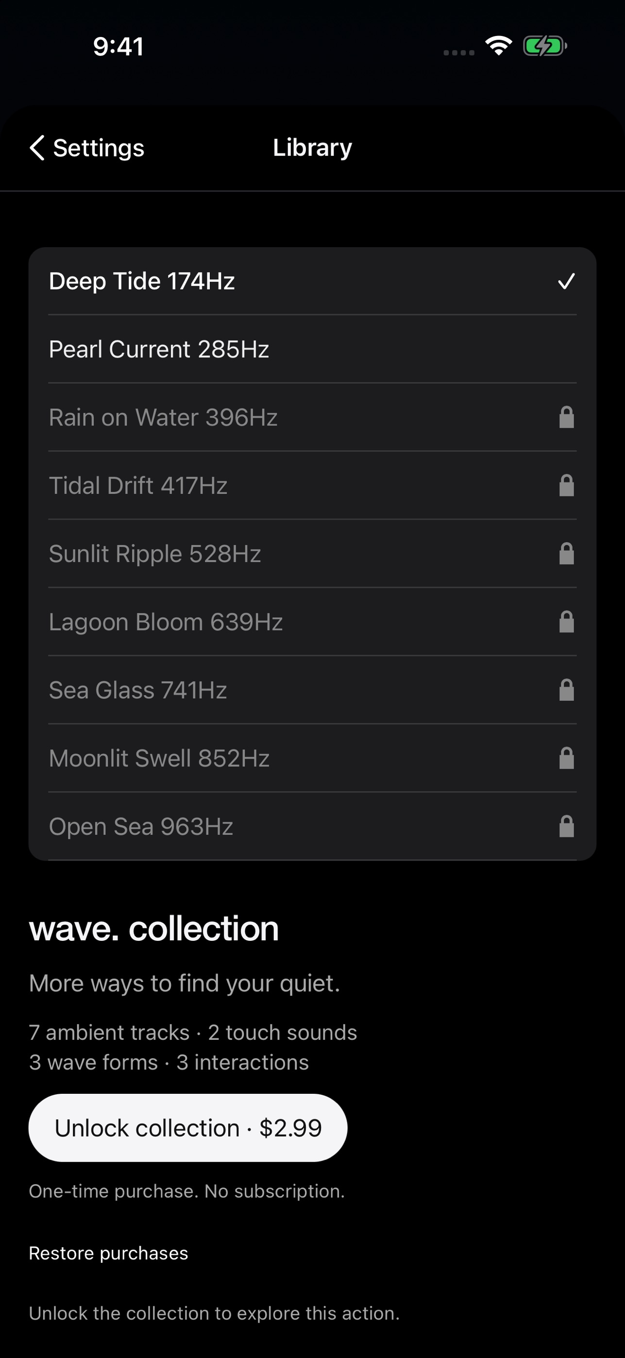 Screenshot 4 of wave. — Flow. Pulse. Drift.