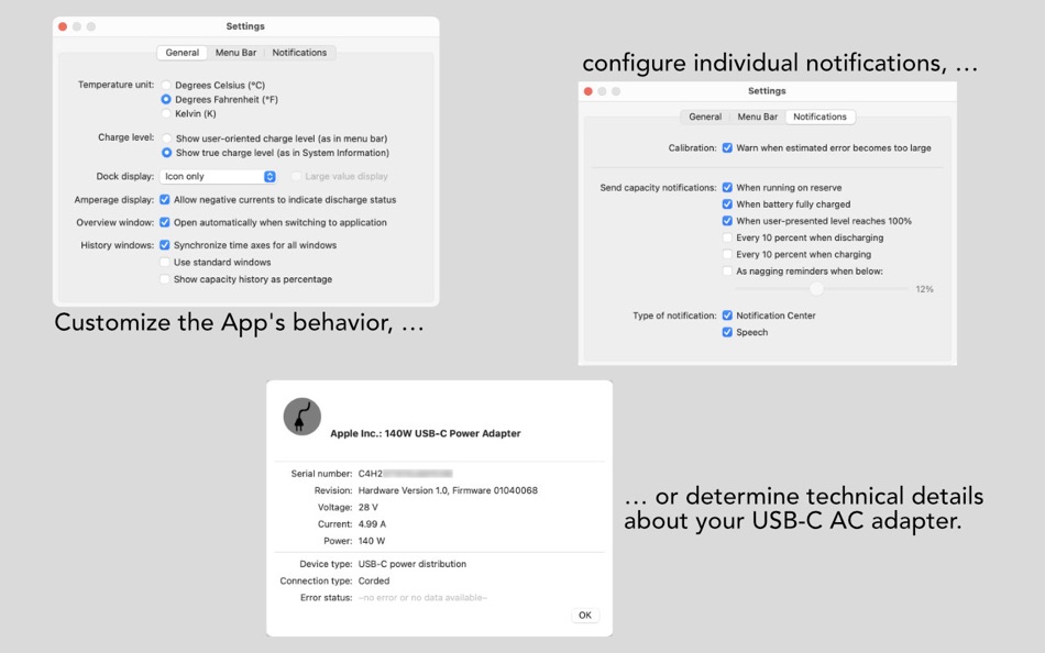 #4. Battery Monitor (macOS) 由: Marcel Bresink Software-Systeme
