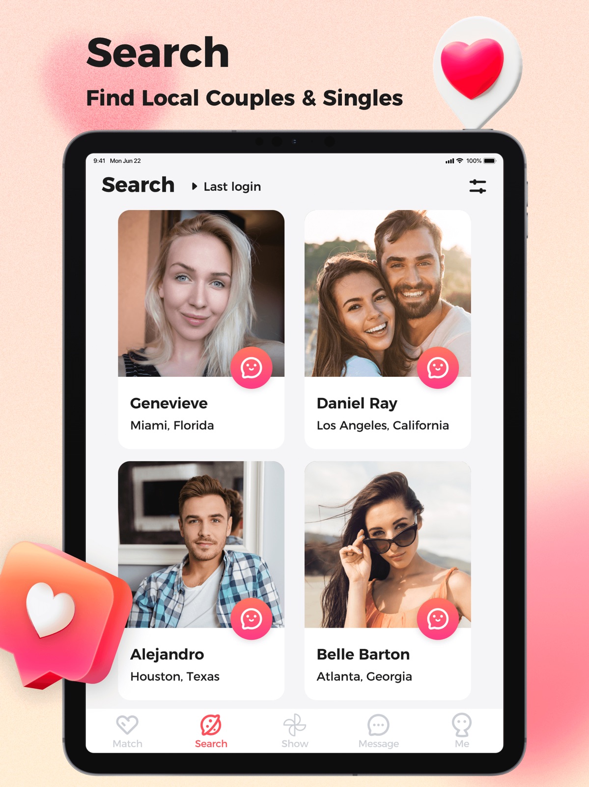 3way: Couples & Singles Dating ipad screenshot 2
