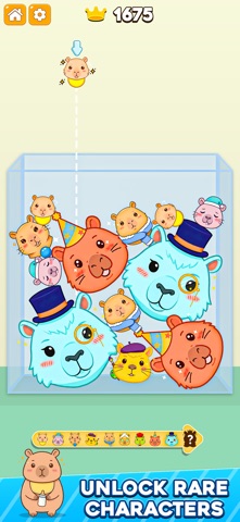 Capybara Merge – Drop Puzzle Screenshot 3 of 4