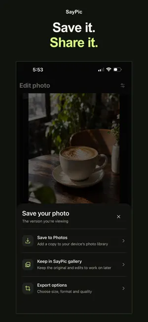 SayPic: AI Photo Editor screenshot 4
