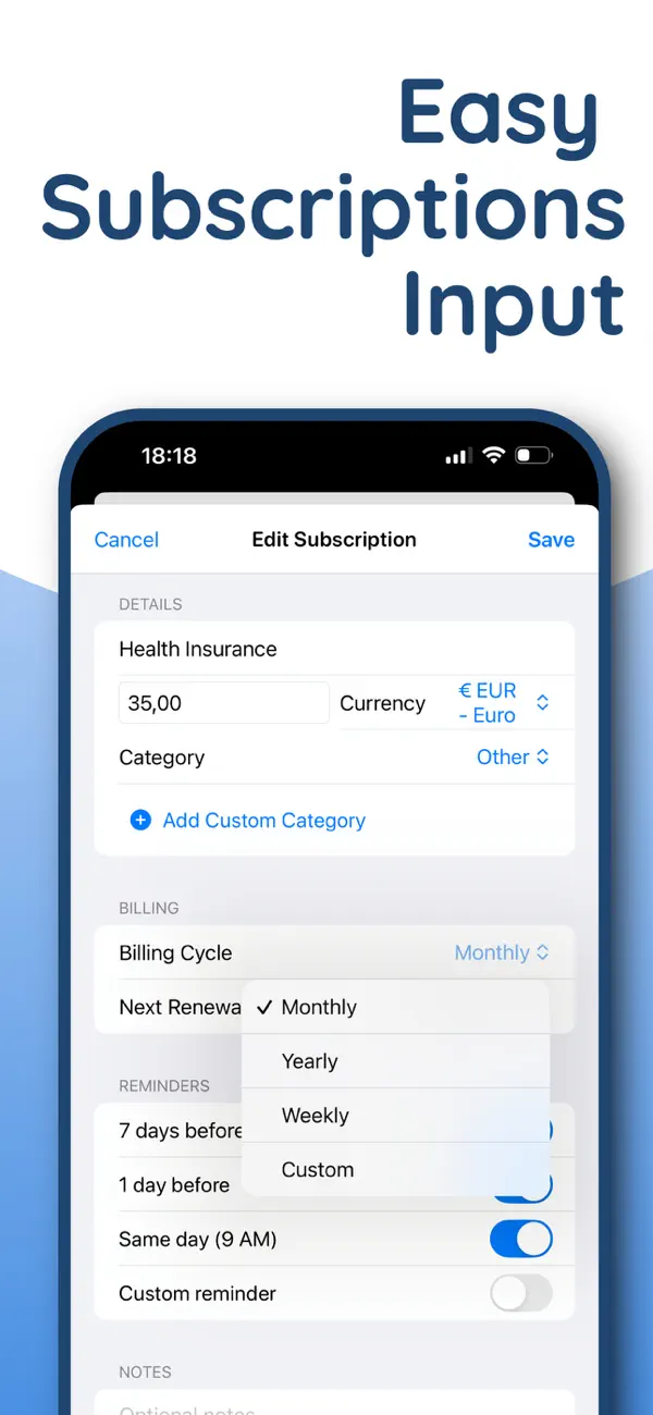 #3. Subnesia - Track Subscriptions (iOS) โดย: Conscious Brands FeA LLC