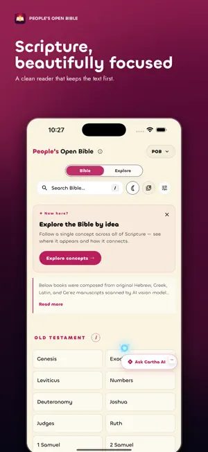 People's Open Bible (POB) screenshot 1