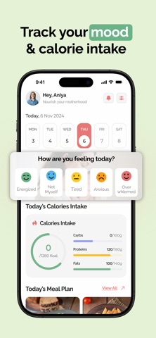 Postpartum Diet - NourishWise iPhone screenshot