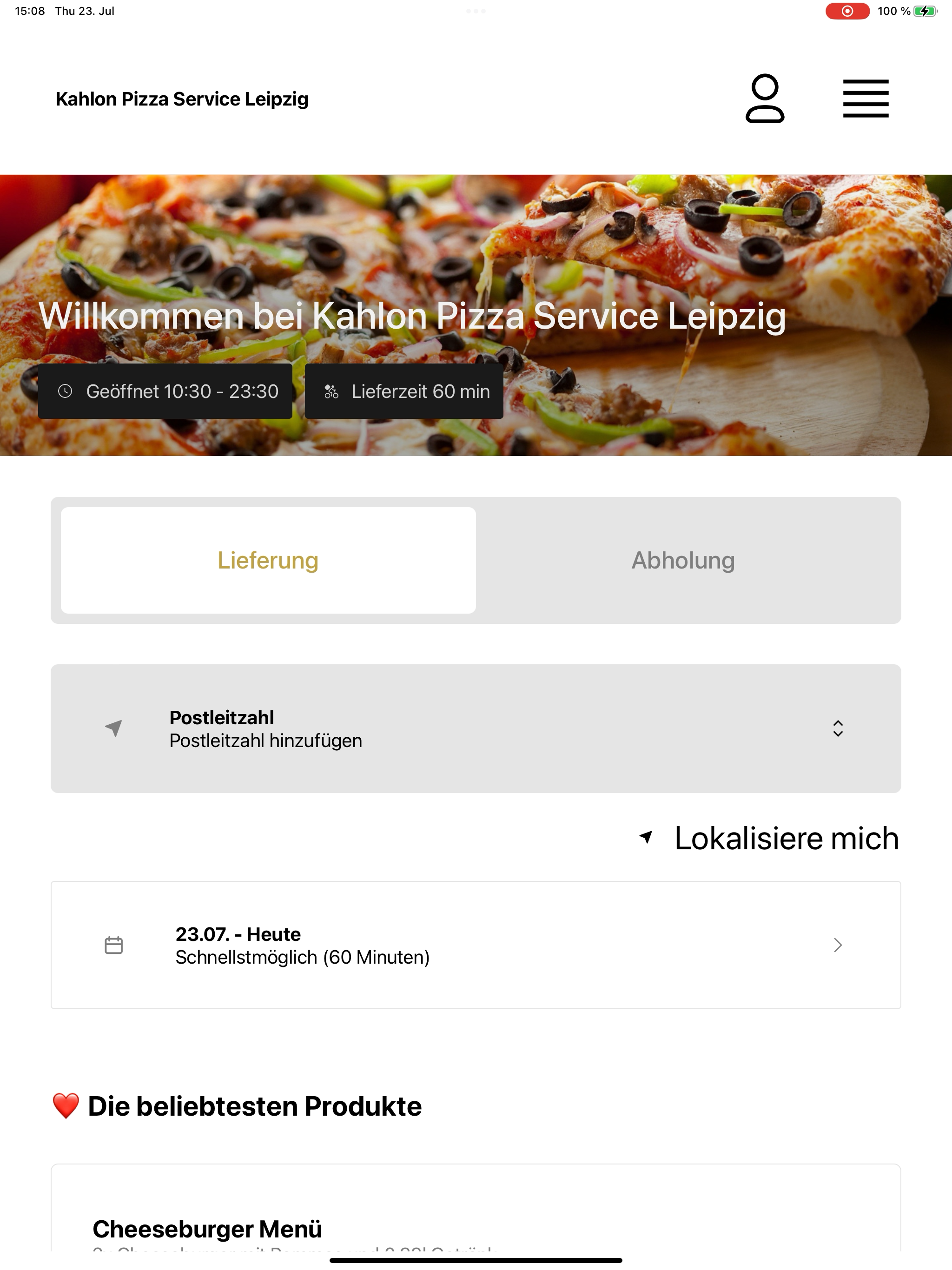 Kahlon Pizza Service Leipzig screenshot 13