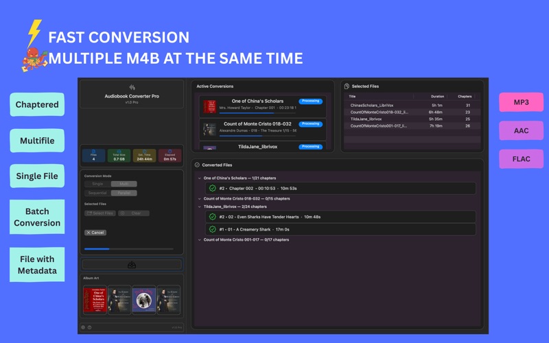 Audiobook Converter Pro app screenshot