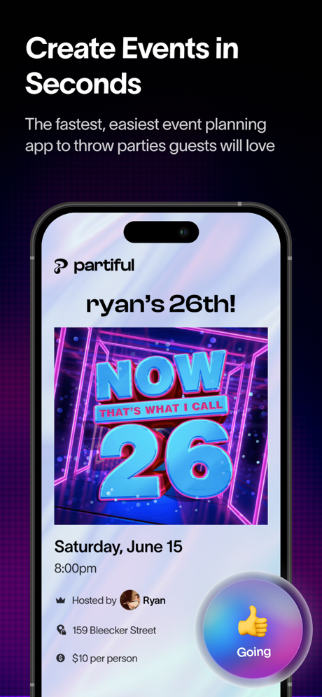 Partiful: Party Invite Maker screenshot 1