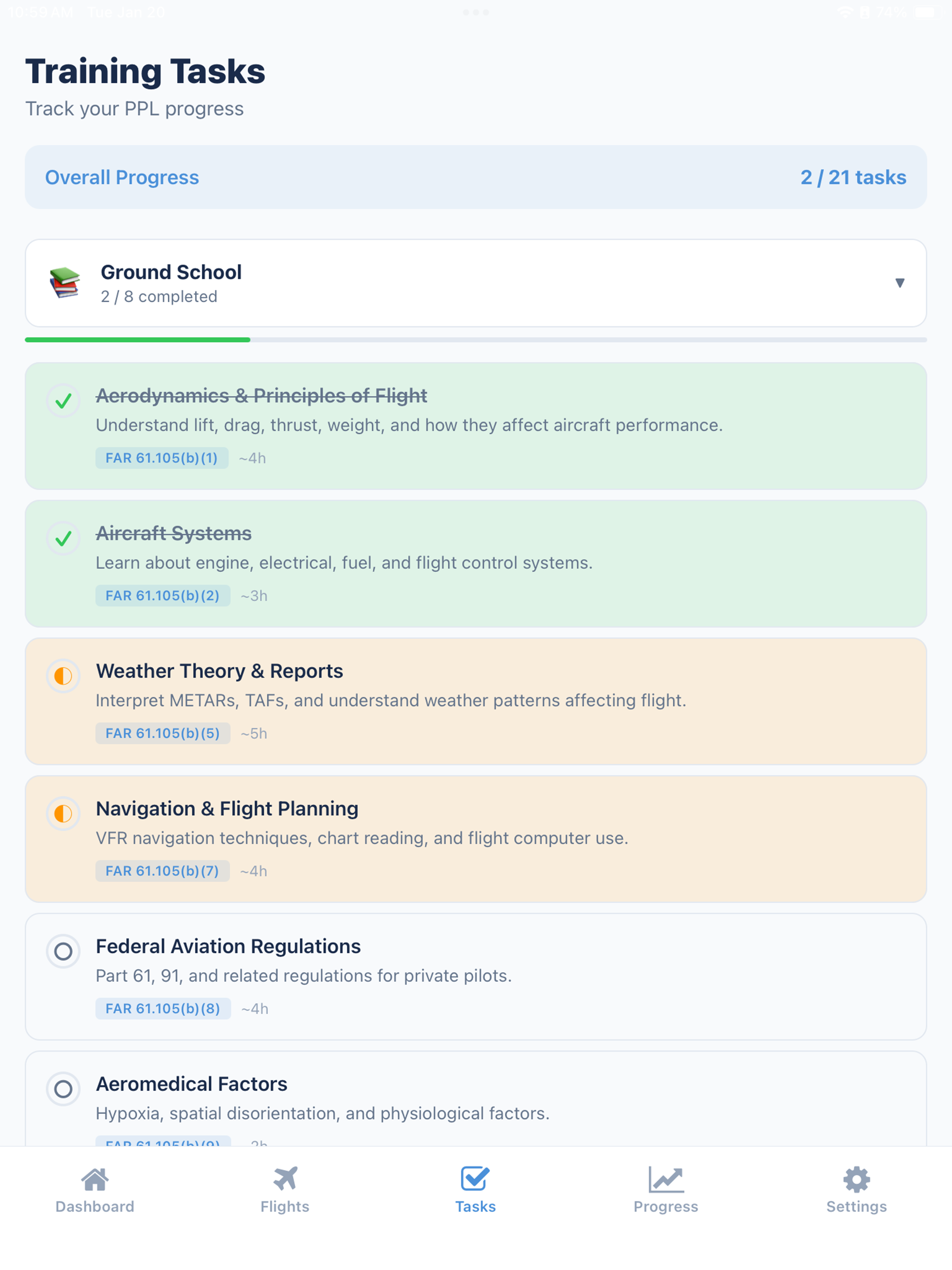 SkyLaunch: Flight Training App