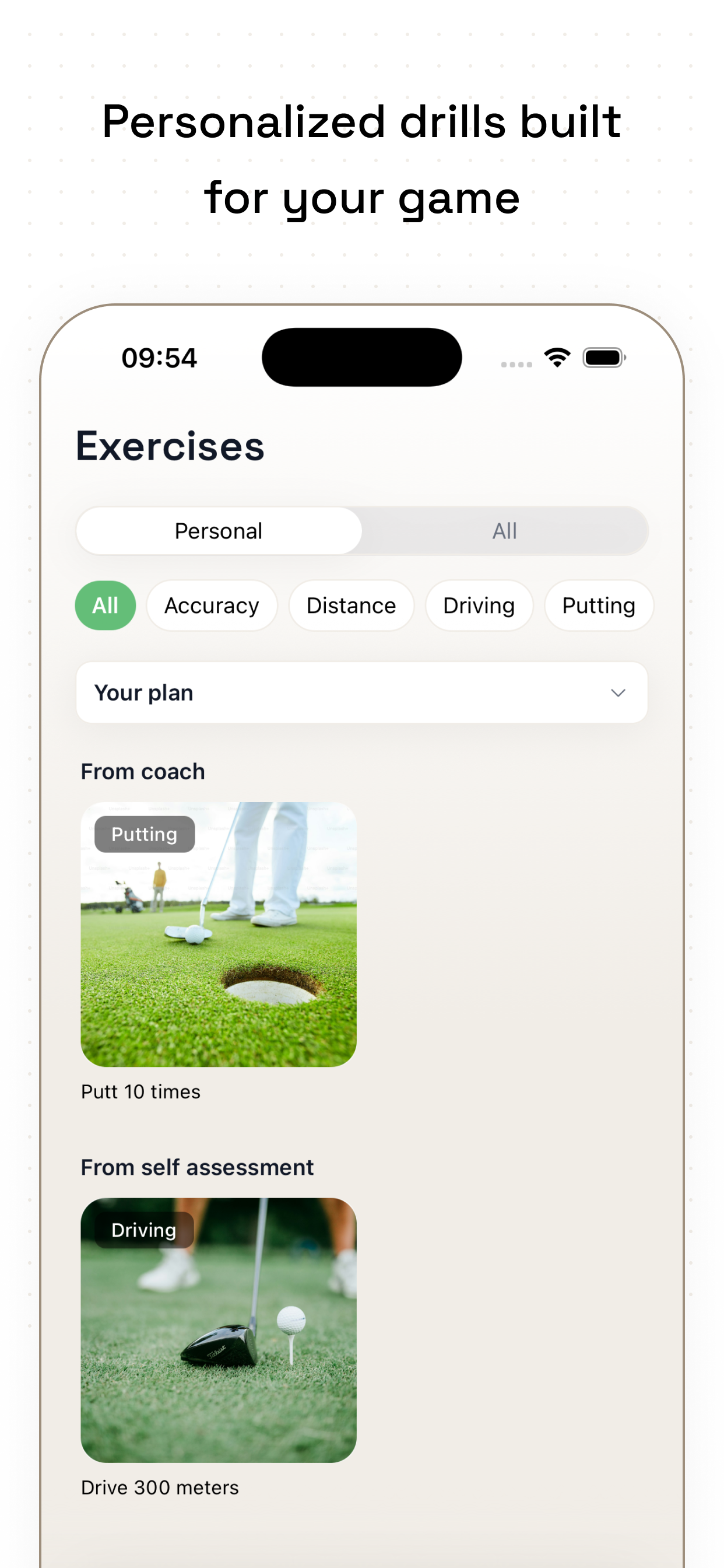 Balance Golf - Player Hub