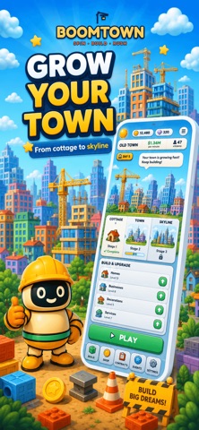 BOOMTOWN - Tower Building iPhone screenshot