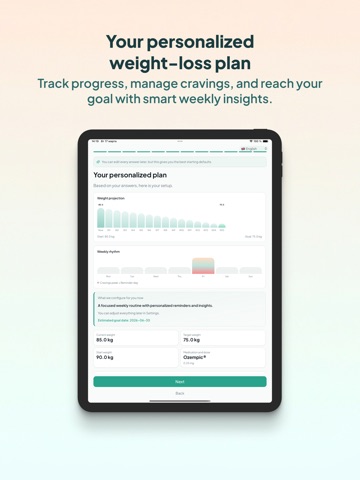 GLP-1 & Weight Tracker - Nuvo iPad screenshot