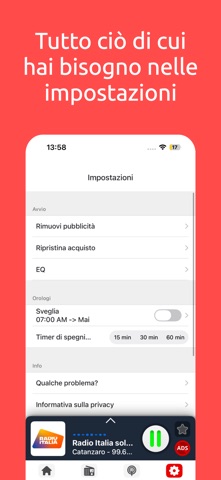 Radio FM Italia Online iPhone screenshot