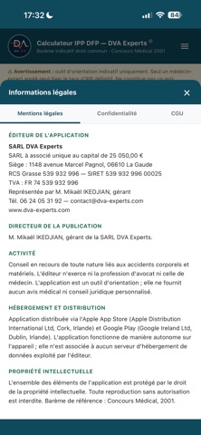 Taux IPP DFP – DVA Experts screenshot