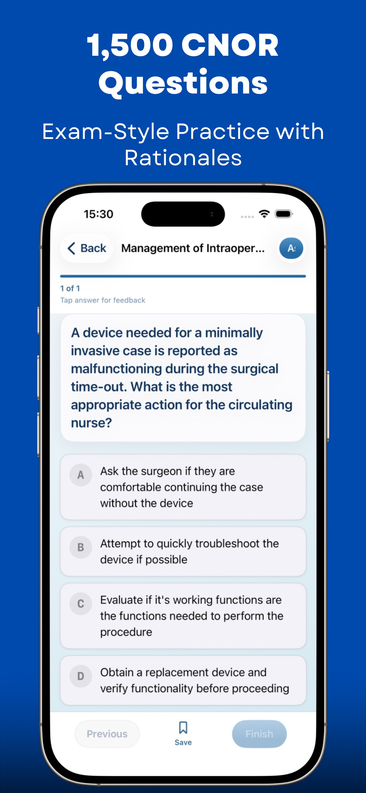 Screenshot 2 of CNOR Practice Test 2026 Pocket
