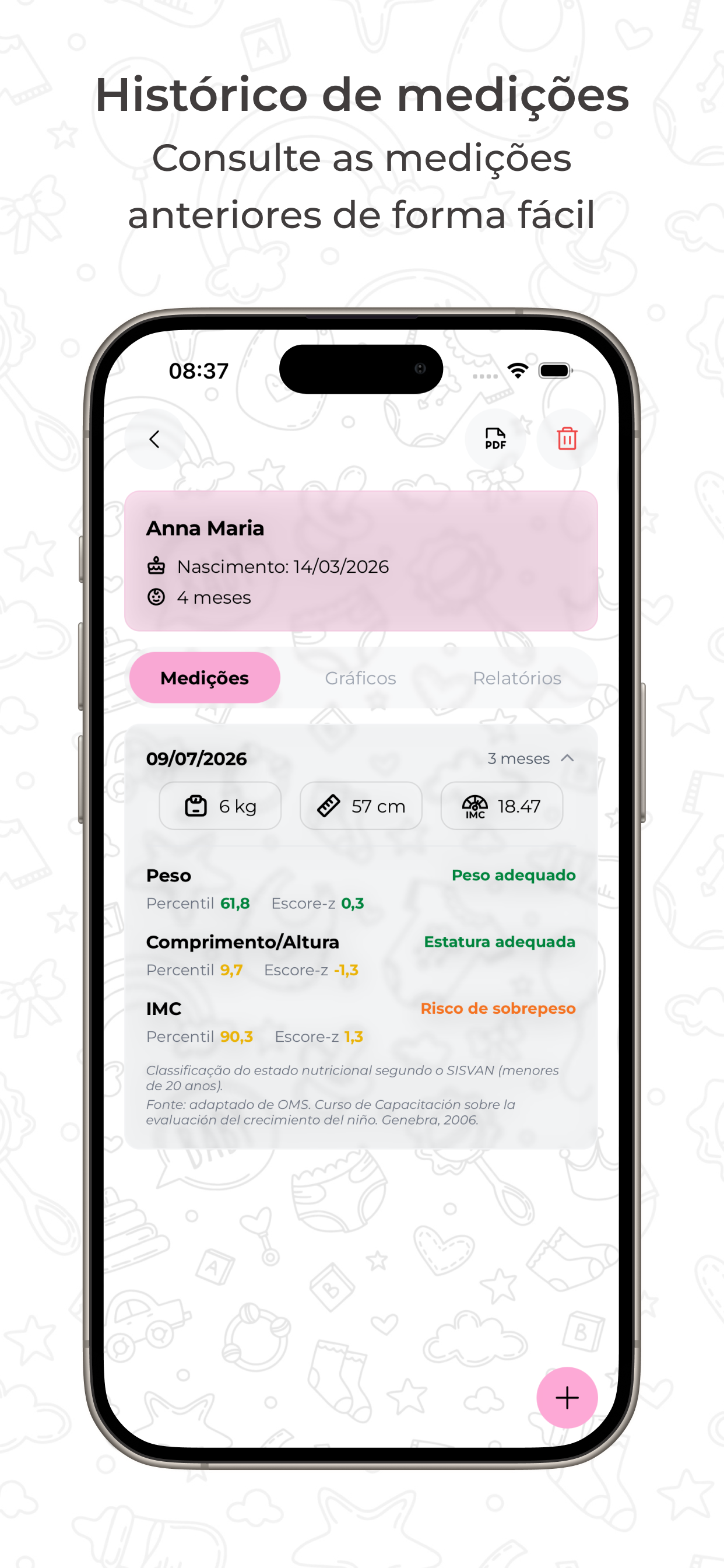 Crescimetria screenshot 6