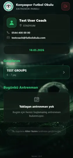 Konyaspor Futbol Okulları iPhone Ekran Görüntüsü 2