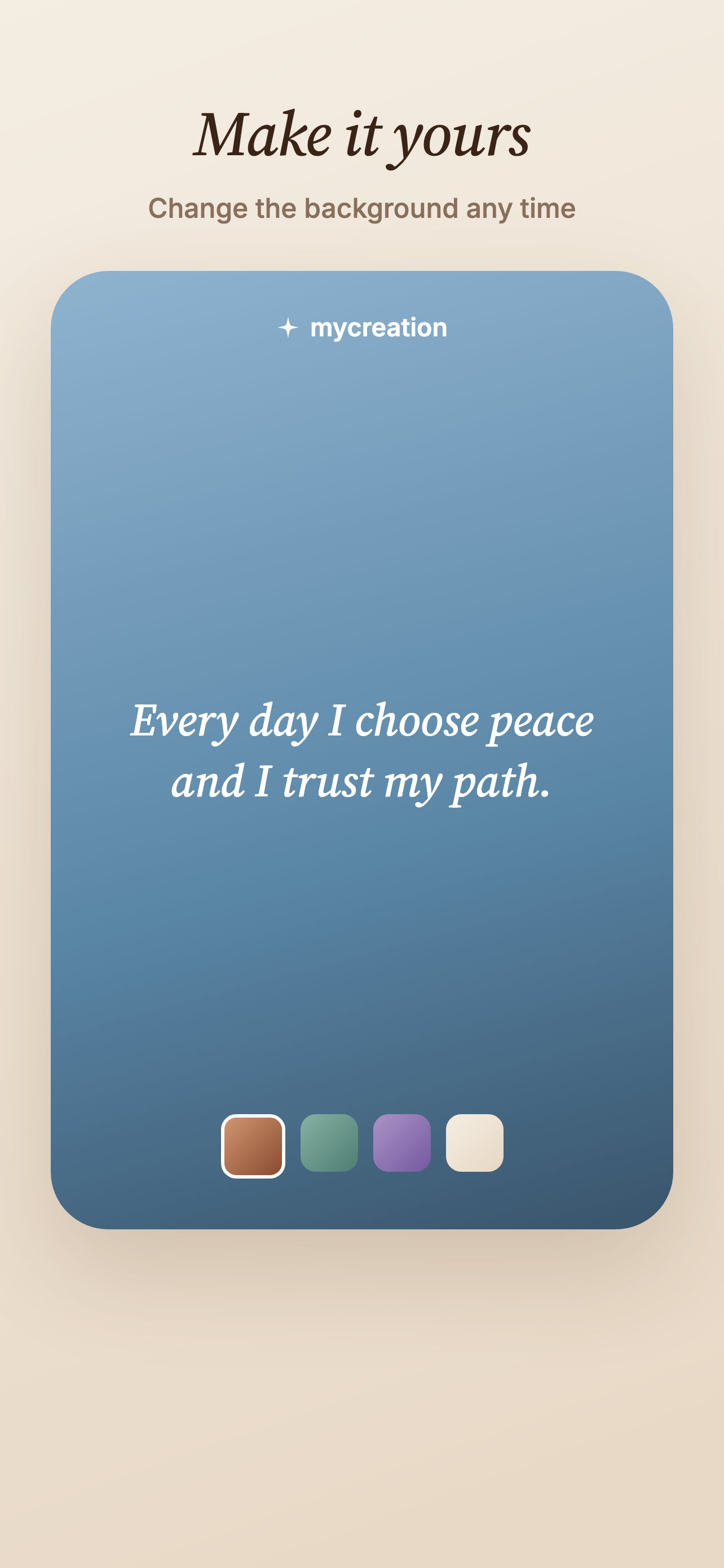 My Creation: affirmations screenshot 3