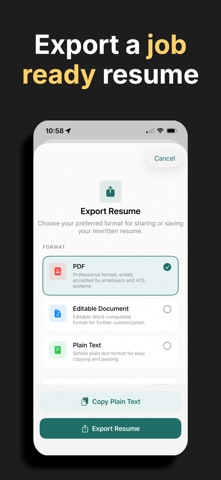 AI Resume Tailor screenshot