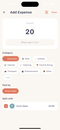 HomeSplit: Shared Expenses screenshot 3