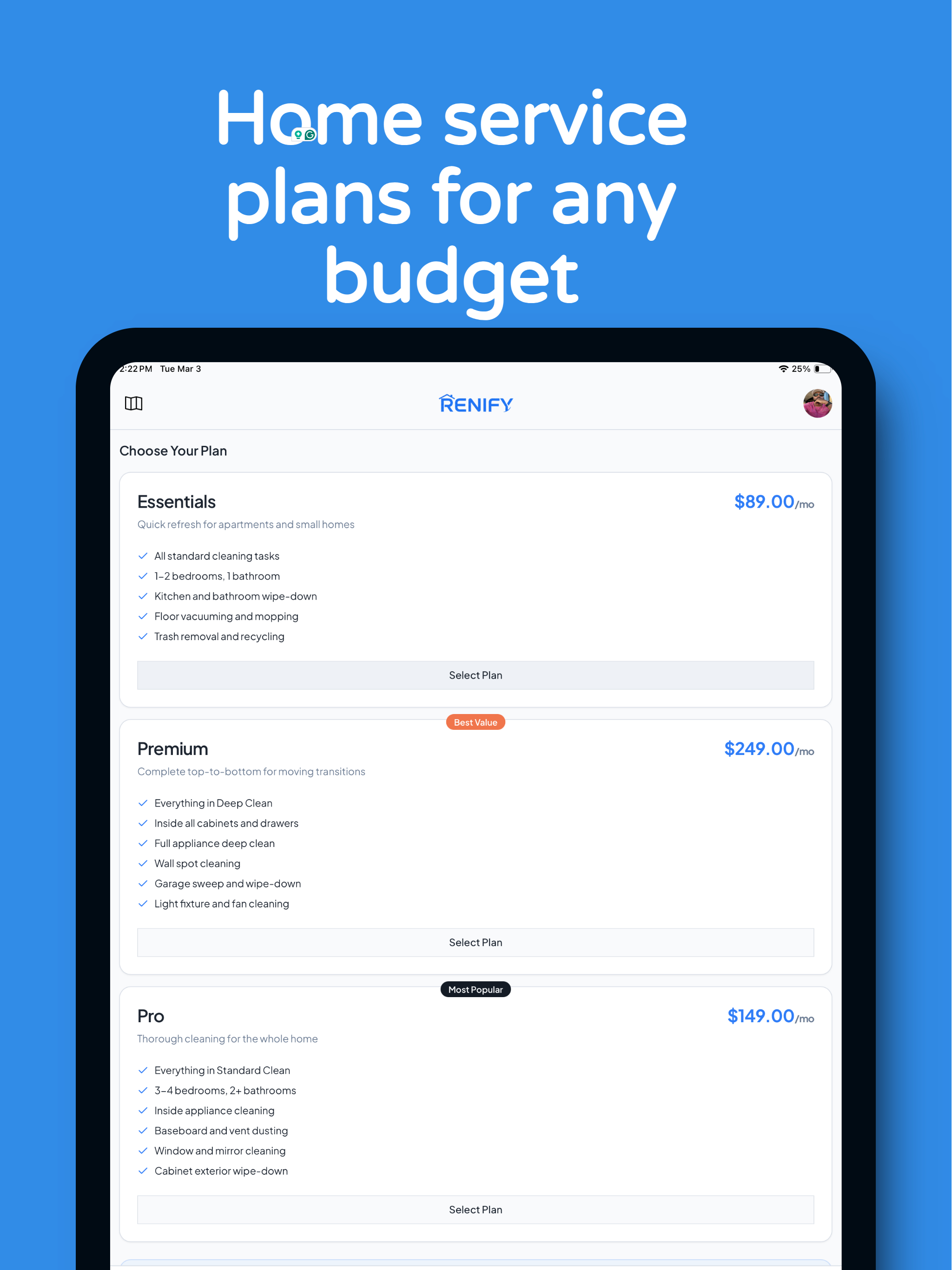 Renify: Home Services