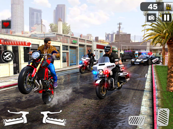 Police Moto Bike Chase Crime