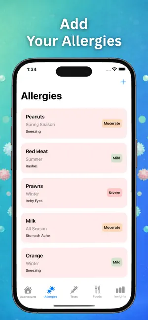 Allergy Test+ iPhone screenshot 6