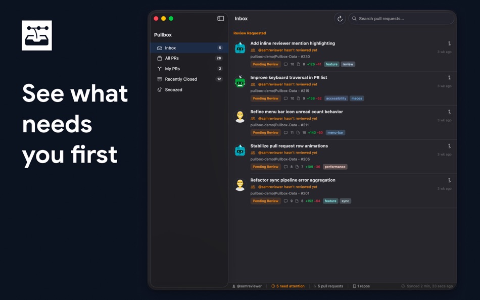 #1. Pullbox (macOS) Bởi: Jamie Raad