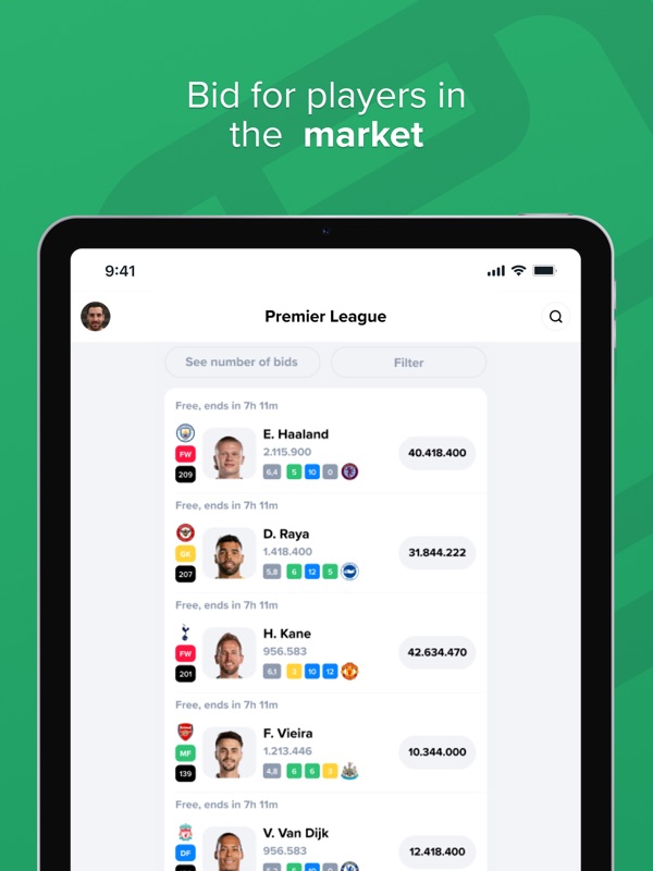 BEMANAGER - Fantasy Soccer screenshot 8