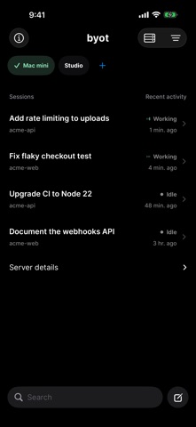BYOT Coding Agent Screenshot 1 of 6