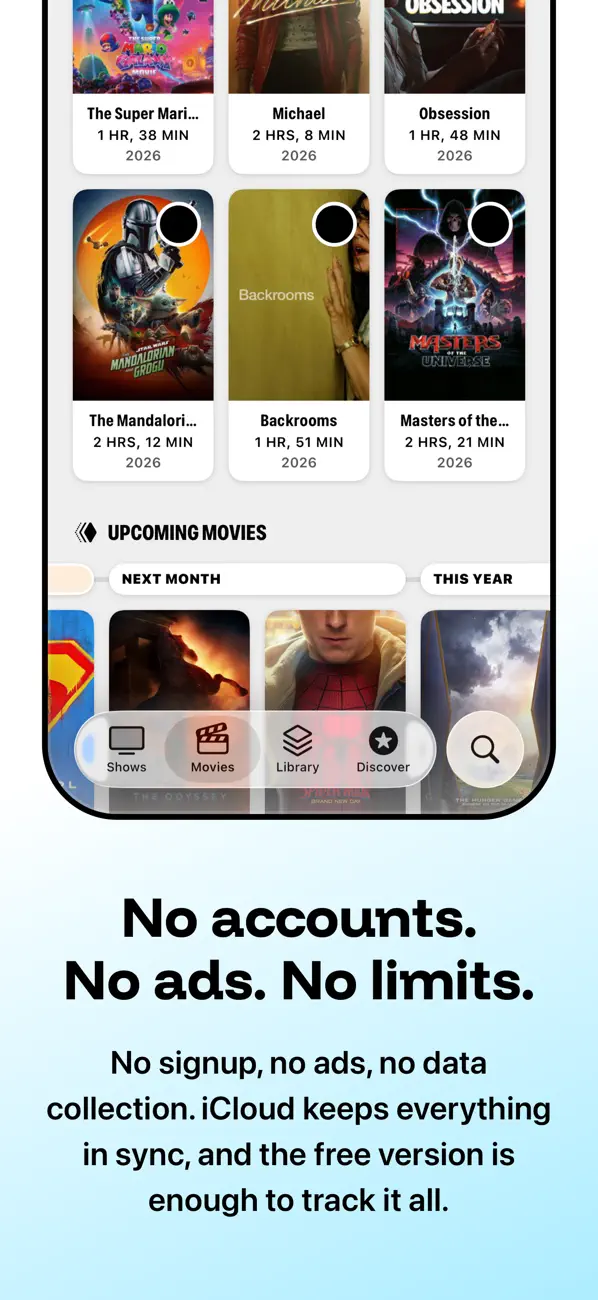 Screenshot #3 pour Showline: TV & Movie Tracker