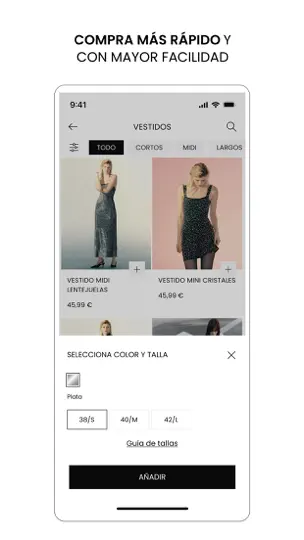Captura de pantalla de Sfera Moda en iPhone 7