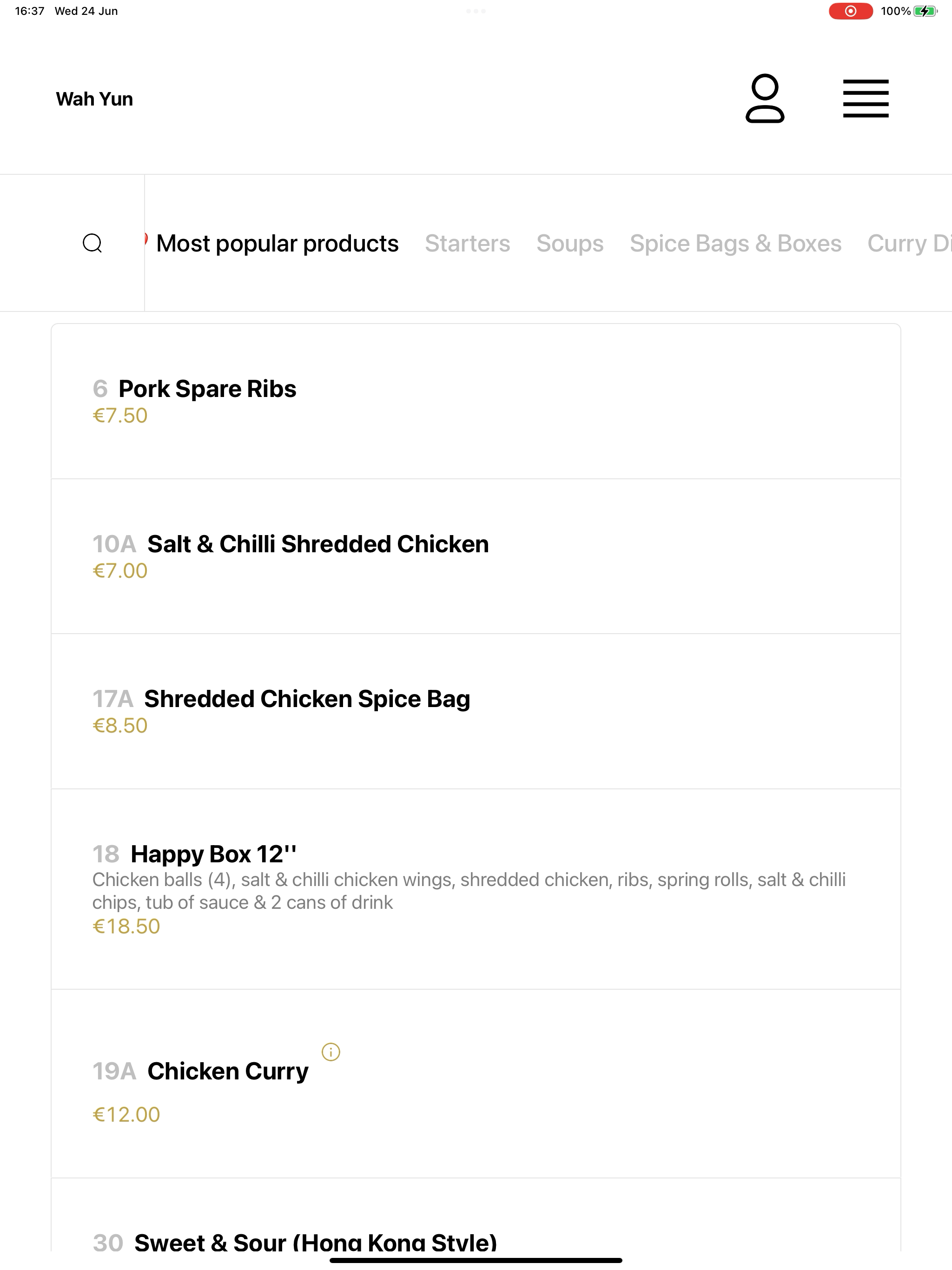 Wah yun Chinese Restaurant screenshot 14