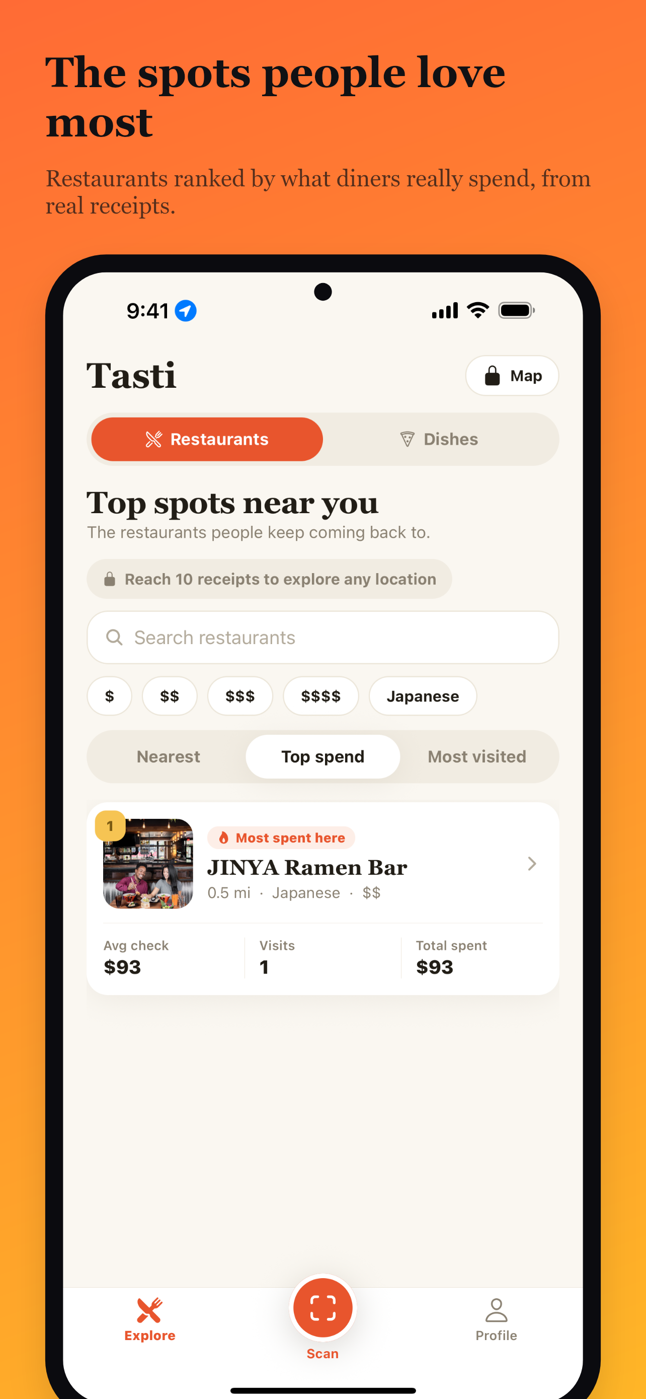 tasti - Best dishes by receipt screenshot 3
