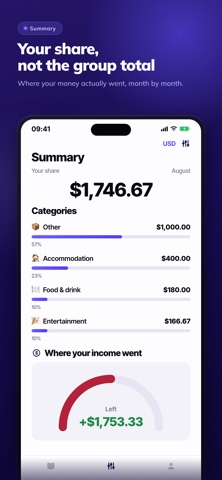 Cosum: Split Expenses iPhone screenshot