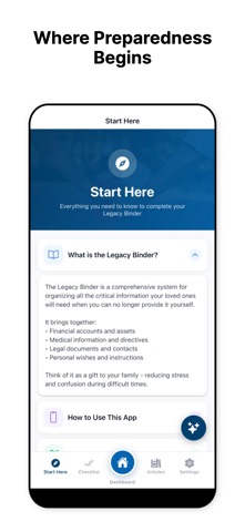 The Legacy Binder App screenshot