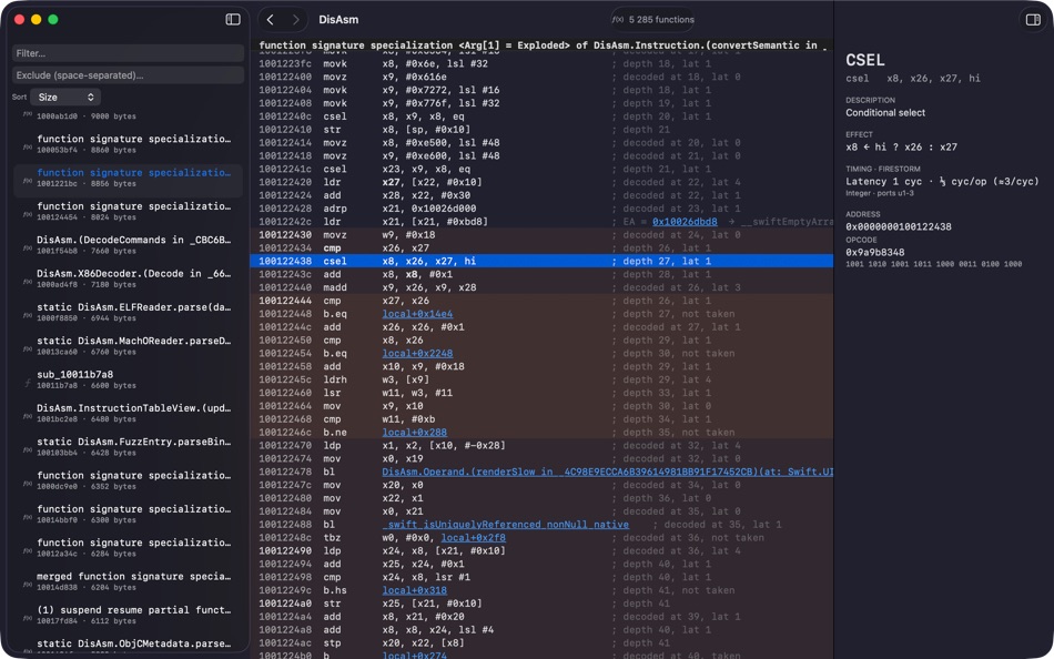 #1. DisAsm (macOS) โดย: Lincopia Logic AB
