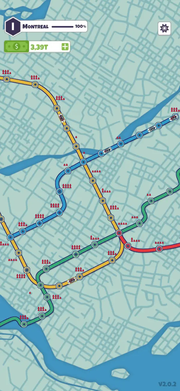 Screenshot #1 pour Subway Connect: Idle Metro Map