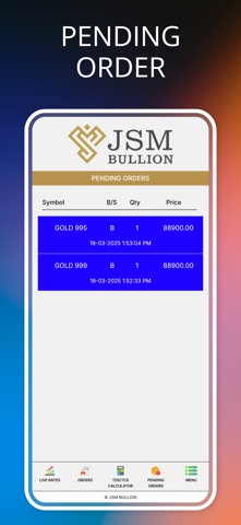 JSM Bullion Spot screenshot