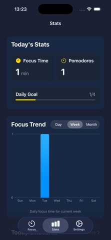 Minimal Pomodoro Focus Timer Screenshot 4 of 5