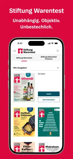 Screenshot von Stiftung Warentest auf dem iPhone 1