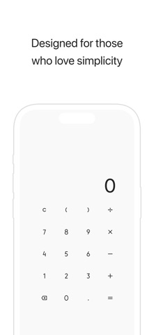 (Minimalist) Calculator - calc screenshot