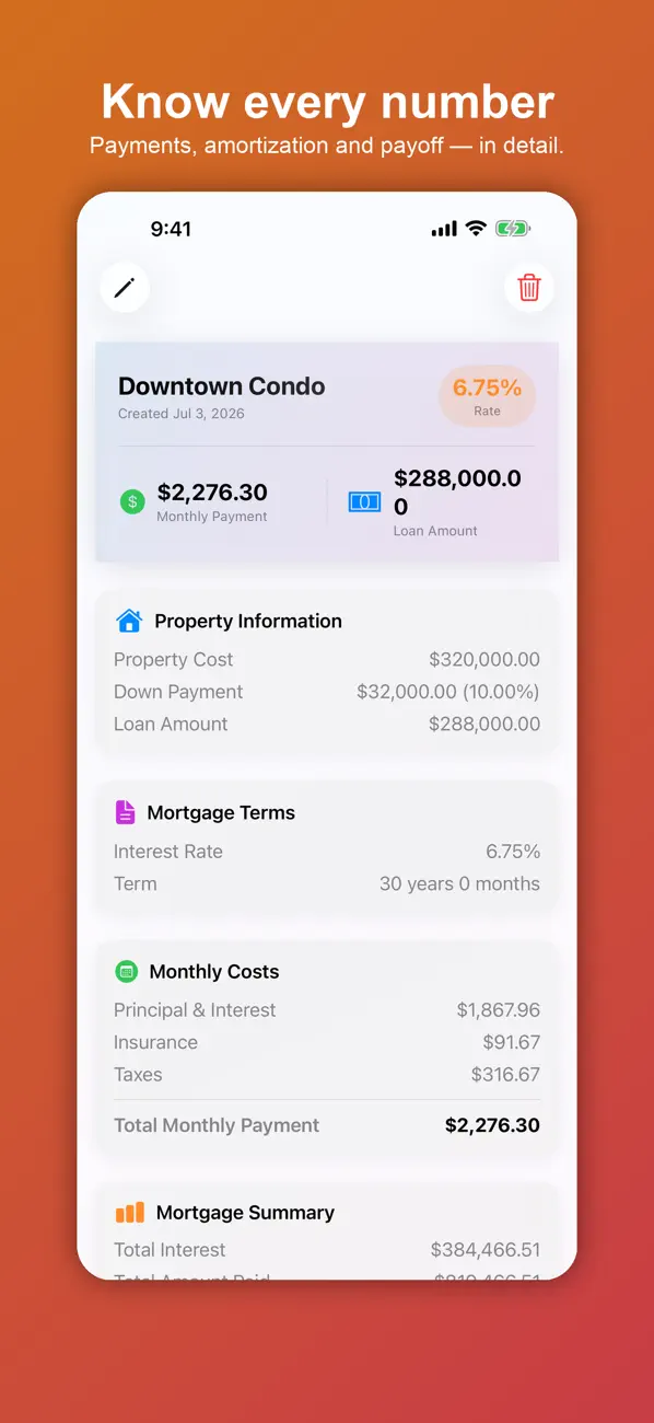 Screenshot #3 pour Easy Mortgages