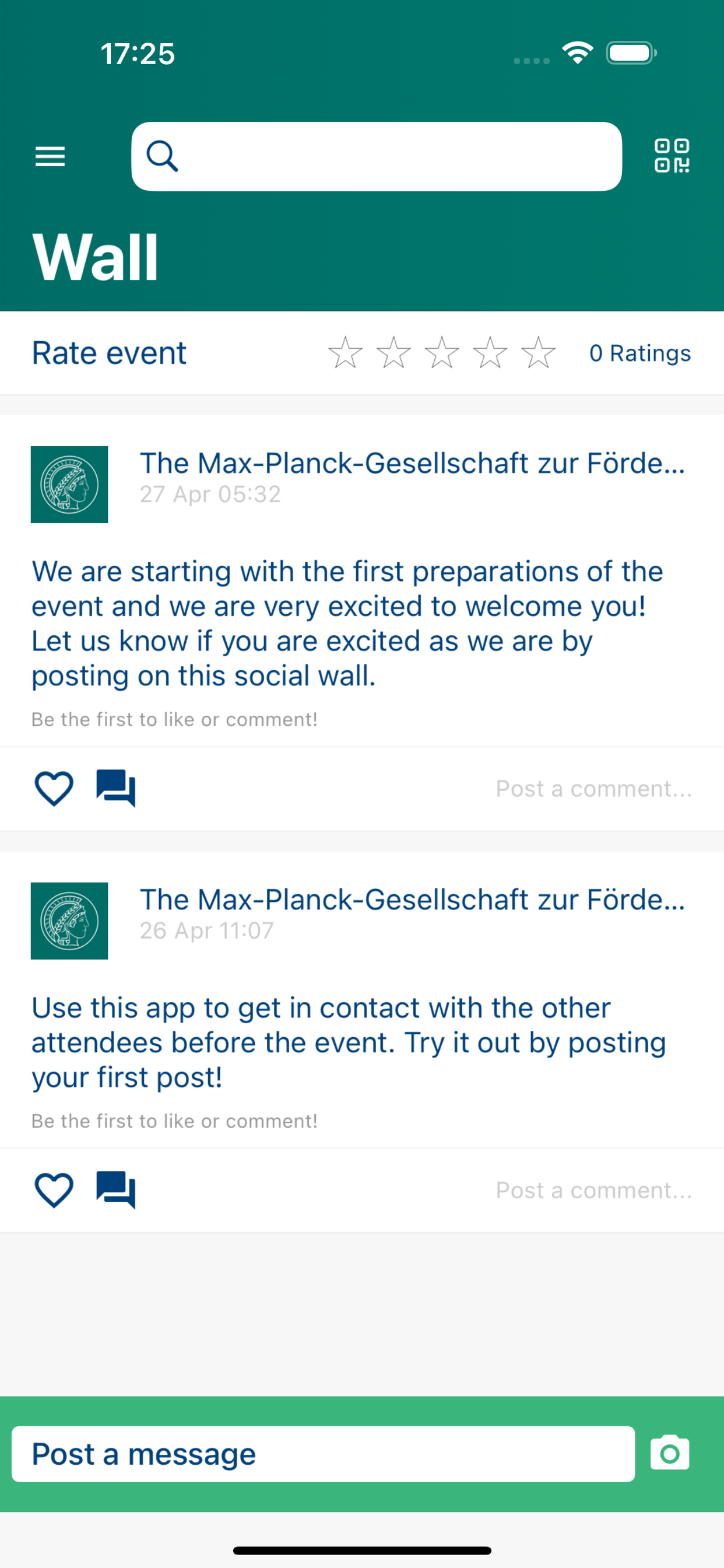 Max Planck Society Event App